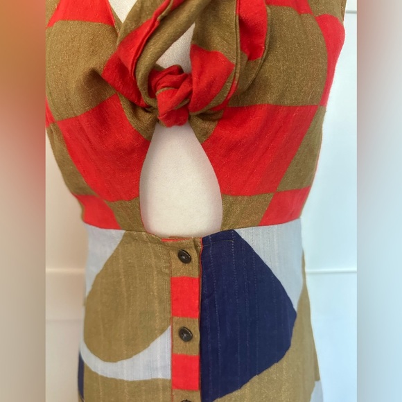 Conditions Apply XSP sleeveless cotton midi dress with working tie at bust. - Picture 6 of 11